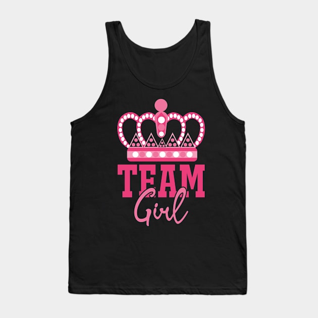 Pink Team Girl Team Boy Gender Reveal Party Tank Top by CreativeShirt